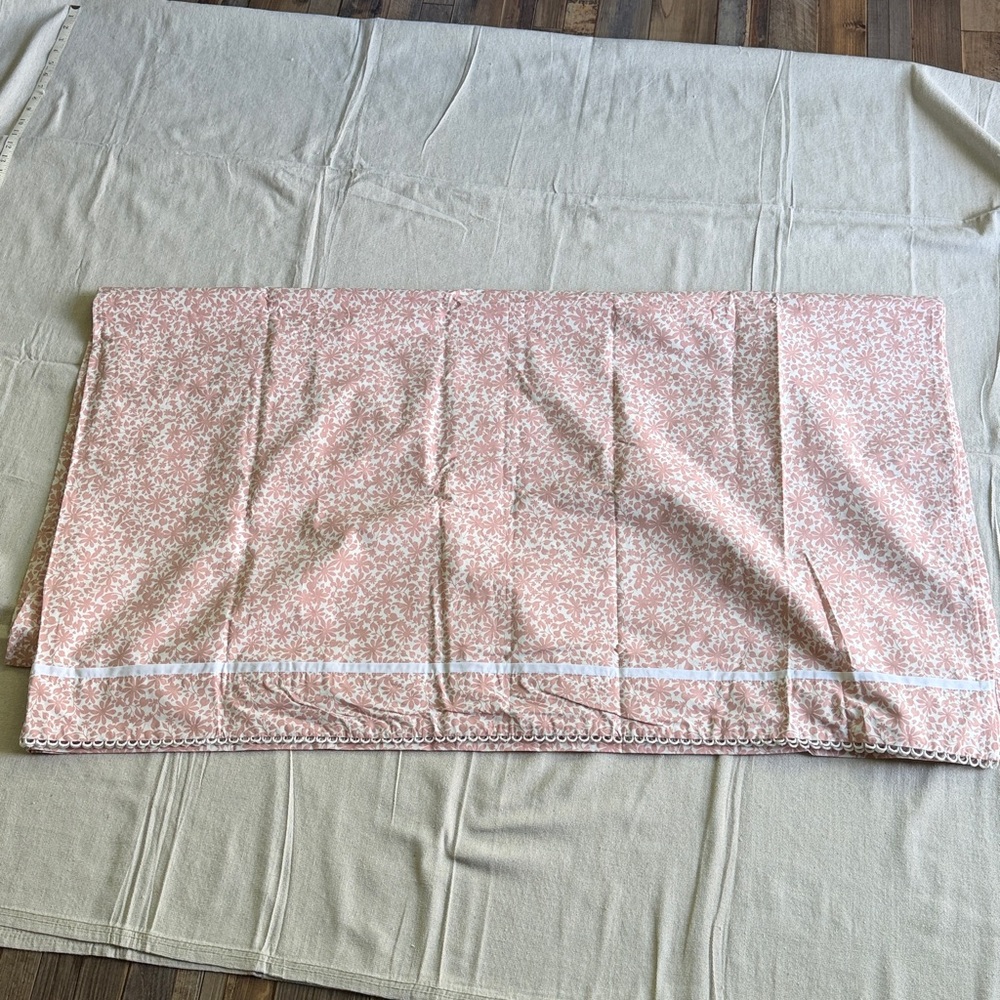 Pottery Barn Kids Julia Berolzheimer Organic “Blooming Floral” FULL Flat Sheet - Picture 3 of 4